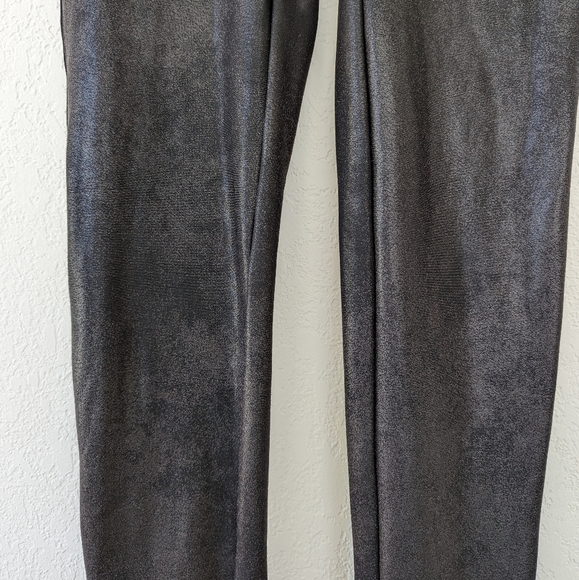 Spanx Faux Leather Black Leggings Size M - Picture 11 of 16